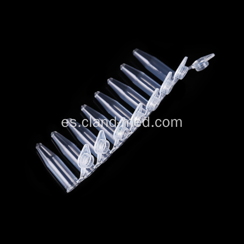 PCR TUBE 8 STRIPS DNase / RNase Free No pirogénico